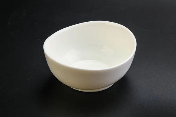 White Proclean Bowl Serving Black — Stock Photo, Image