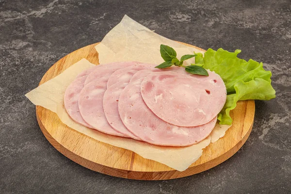 Slised Ham Pork Snack Board — Stock Photo, Image