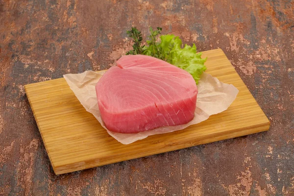 Raw Tuna Steak Ready Cooking — Stock Photo, Image