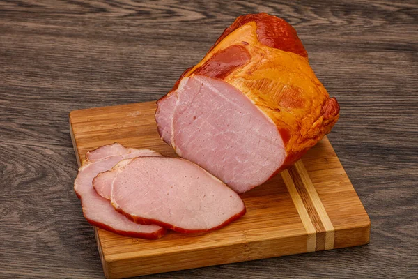 Geräucherter Schweinelöwe Mit Gewürzen Und Kräutern — Stockfoto