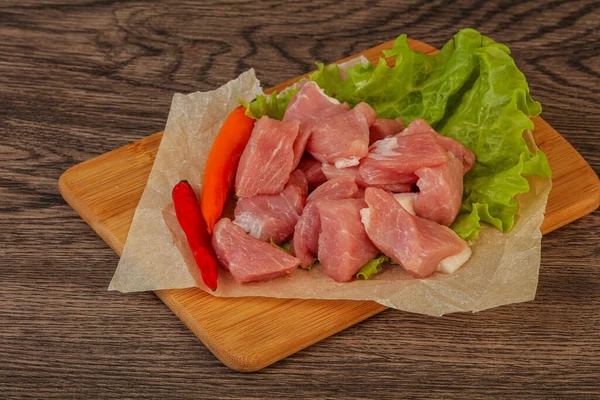 Сырое Мясо Свинины Готово Приготовлению — стоковое фото