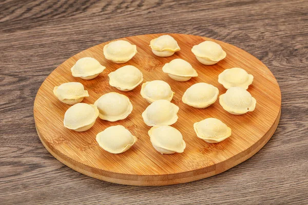 Rauwe Vleesknoedels Aan Boord Voor Het Koken — Stockfoto