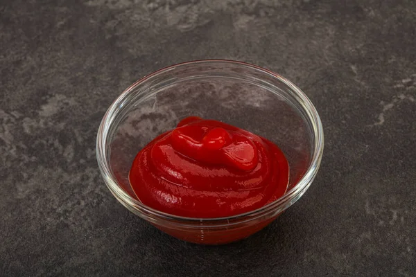 Lekkere Tomaat Ketchup Kom — Stockfoto