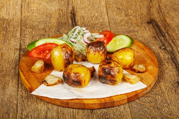 Kuzu yağlı geleneksel Patates Şiş. 