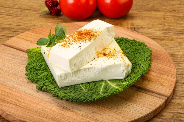 Greek Feta Soft Cheese Salad — Stock Photo, Image