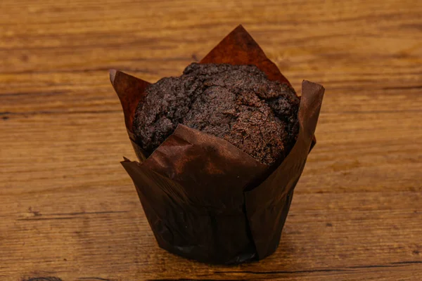 Leckere Süße Schokolade Muffin Snack Bäckerei — Stockfoto