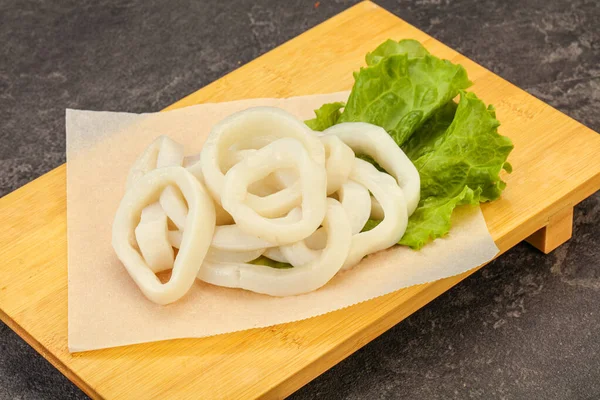 Raw Squid Rings Ready Cooking — Stock Photo, Image