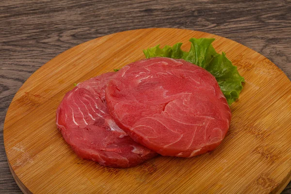 Bistecca Tonno Crudo Griglia — Foto Stock