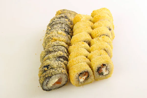 Japanese Sushi Roll Set Fish — Stock Photo, Image