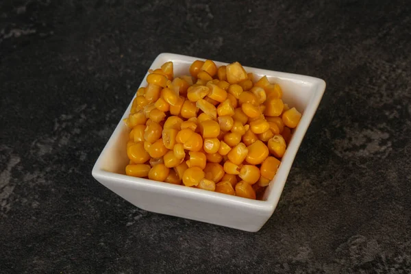 Sweet Marinated Corn Seeds Bowl — Stock Photo, Image