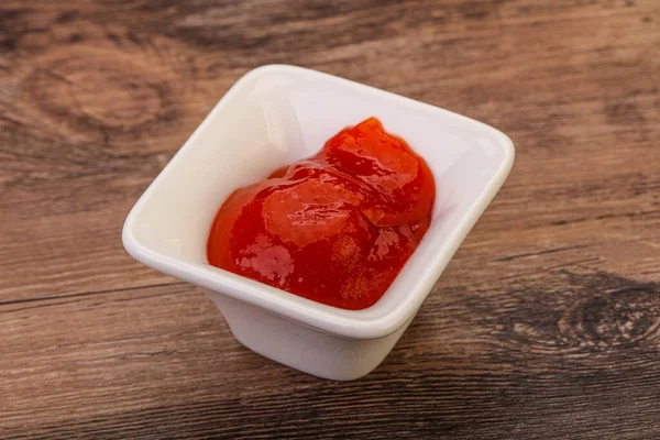 Mexican Hot Chili Sriracha Sauce Bowl — Stock Photo, Image