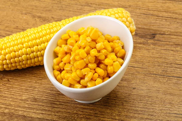 Sweet Yellow Corn Grain Bowl — Stock Photo, Image