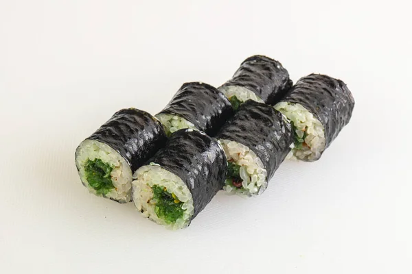 Japanse Traditionele Roll Maki Met Chuka — Stockfoto