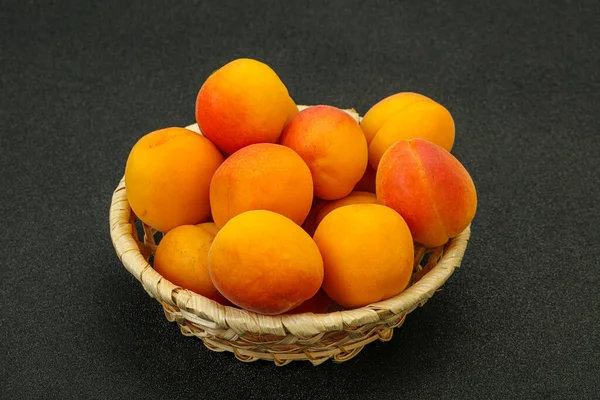 Doce Maduro Fresco Poucos Damascos Fruta — Fotografia de Stock