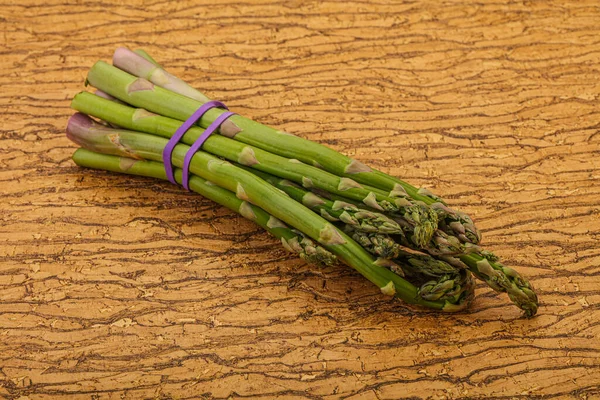 Vegan Cuisine Raw Asparagus Heap Cooking — Stock Photo, Image