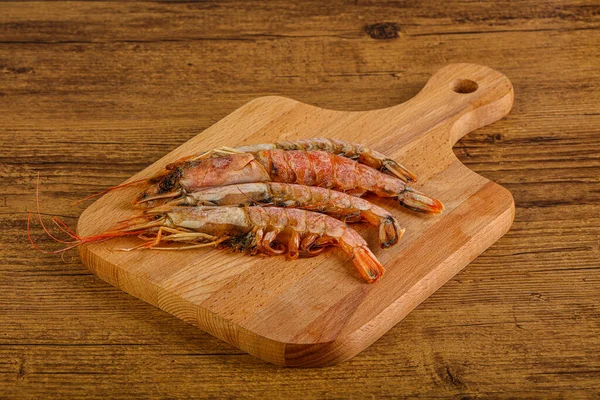 Lezzetli büyük Langoustine deniz ürünleri.