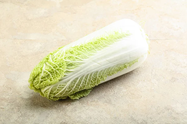 Raw Fresh Ripe Chinese Cabbage Cooking — Stock Photo, Image