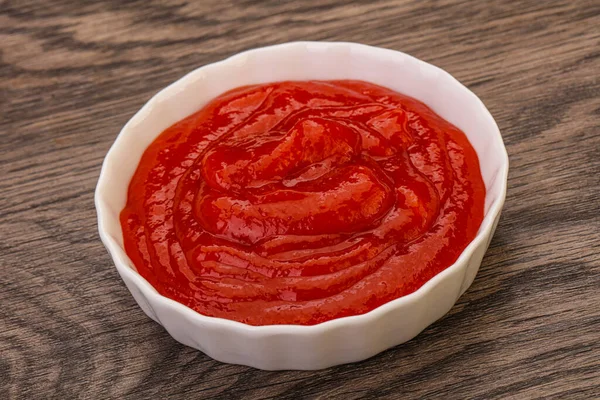 Mexican Hot Chili Sriracha Sauce Bowl — Stock Photo, Image