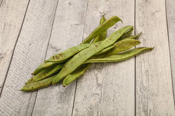 Veganistische Keuken Groene Bonenhoop Koken — Stockfoto