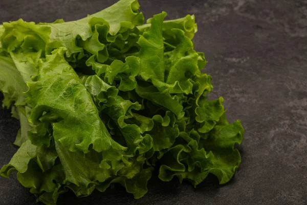 Cuisine Végétalienne Feuilles Salade Laitue Verte — Photo