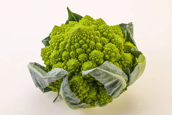 Ízletes Vegán Bio Élelmiszer Romanesco Káposzta — Stock Fotó