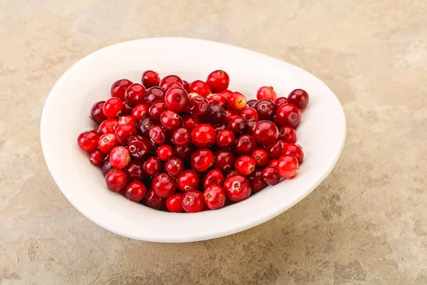 Sweet Tasty Organic Cranberry Bowl — Stock Photo, Image