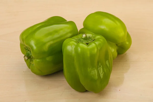 Green Sweet Bell Pepper Vegetables Heap — Stock Photo, Image