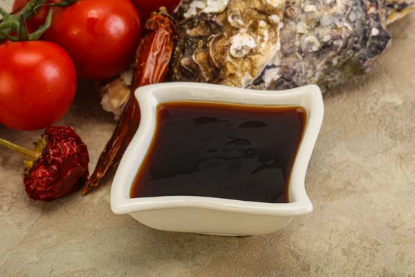 Asian Oyster Sauce Bowl — Stock Photo, Image
