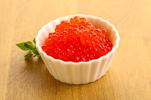 Russian Red Caviar Bowl — Stock Photo, Image