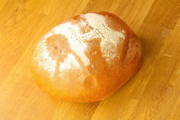 Bio Roggen Krustenbrot Über Bord — Stockfoto