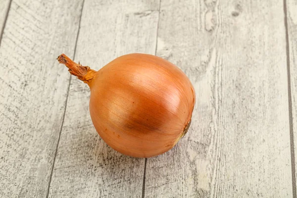 Žlutá Zralá Přírodní Organická Cibule Izolovaná — Stock fotografie