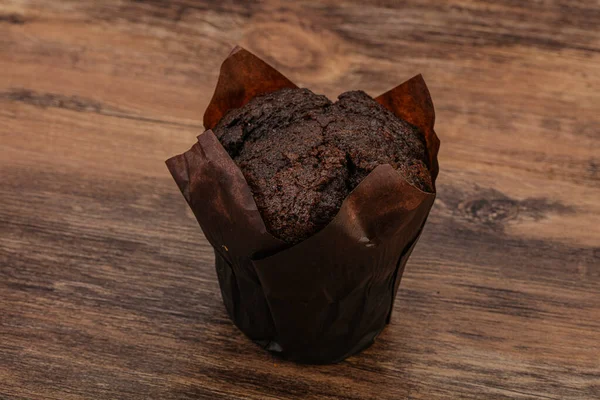 Leckere Süße Schokolade Muffin Snack Bäckerei — Stockfoto