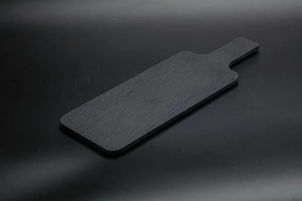 Schwarzer Stein Tischplatte Für Küche Isoliert — Stockfoto