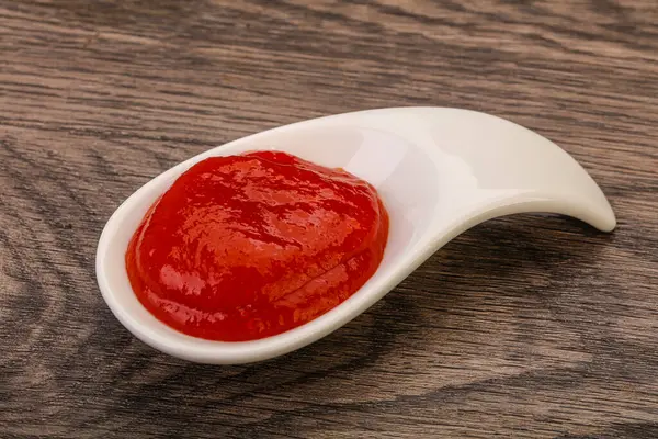 Sauce Mexicaine Chili Sriracha Chaude Dans Bol — Photo