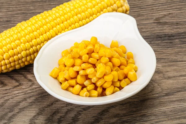 Sweet Yellow Corn Grain Bowl — Stock Photo, Image