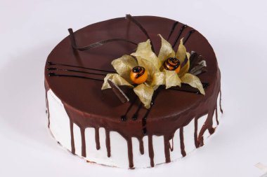 Kremalı lezzetli kek çikolatası.