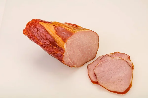 Geräucherter Schweinelöwe Mit Gewürzen Und Kräutern — Stockfoto