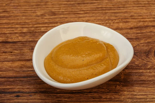 Spicy Mustard Sauce Bowl — Stock Photo, Image