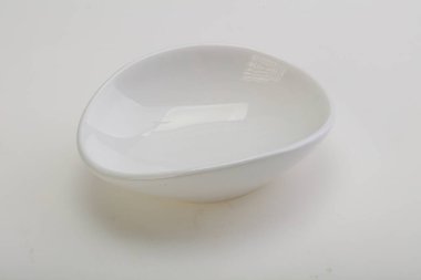 İzole edilmiş servis için beyaz leke kasesi