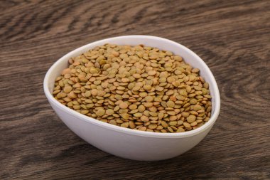 Vejetaryen mutfağı - Kuru mercimek yığını izole edildi