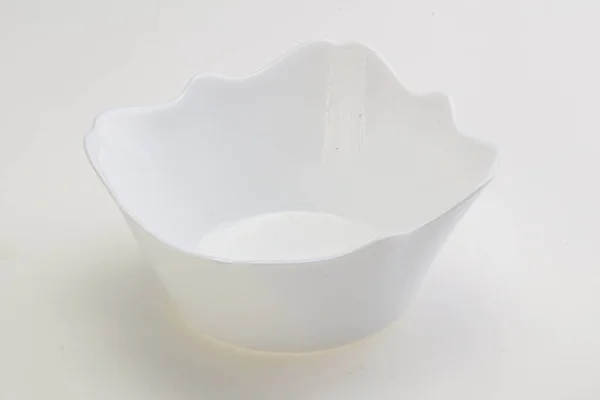 White Proclean Bowl Serving Isolated — Stock Photo, Image