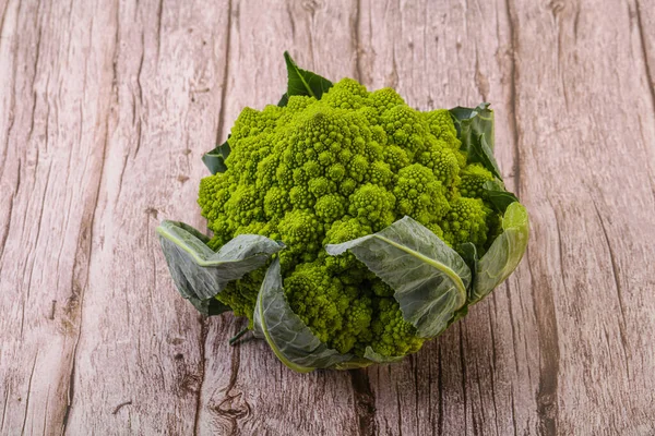 Chutné Vegan Organické Potraviny Romanesco Zelí — Stock fotografie