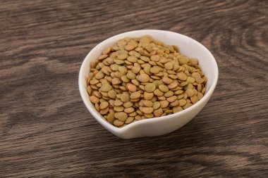 Vejetaryen mutfağı - Kuru mercimek yığını izole edildi