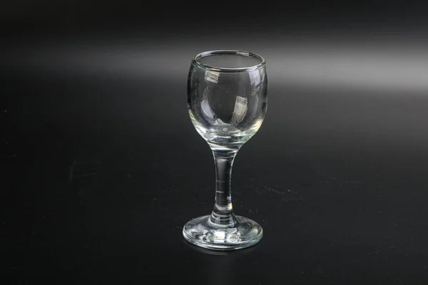 Empty Glass Vine Water Isolated — Stock Photo, Image