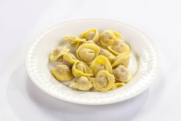 Gnocchi Tradizionali Italiani Ravioli Con Carne Formaggio — Foto Stock