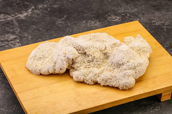 Schnitzel Carne Cerdo Cruda Para Asar —  Fotos de Stock