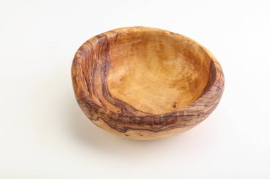 Mutfak için ahşap boş kase.