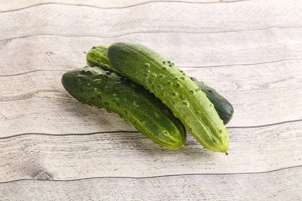 Fersh Juicy Green Cucumbers Heap Isolated — Stock Photo, Image