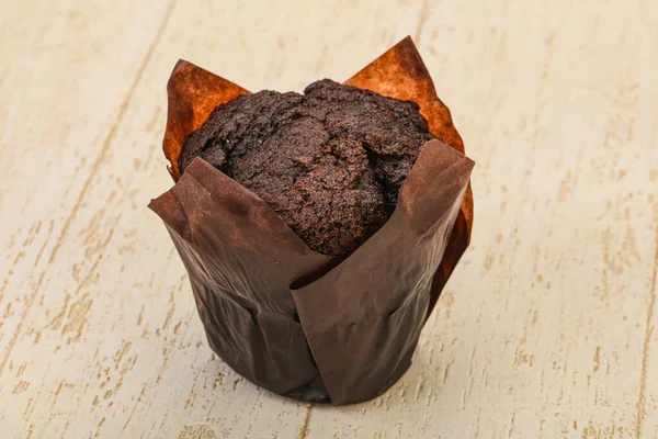 Smaklig Söt Choklad Muffin Snack Bageri — Stockfoto