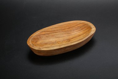 Mutfak için ahşap boş kase.